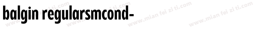 balgin regularsmcond字体转换